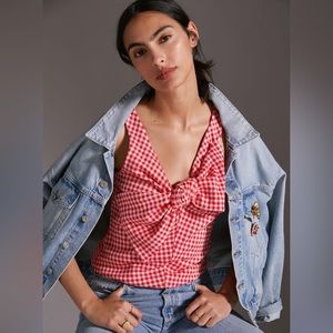 Eva Franco Gingham Bow Top